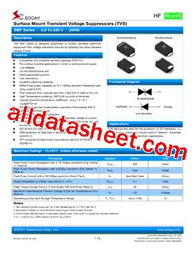 Hk Marking Smf A Datasheet Pdf Socay Electornics Co Ltd