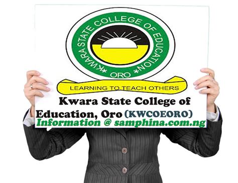 Kwcoeoro Courses Kwara State College Of Education Oro