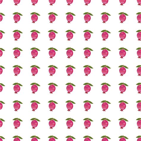 Premium Vector Hand Drawn Pomegranate Fruit Seamless Pattern