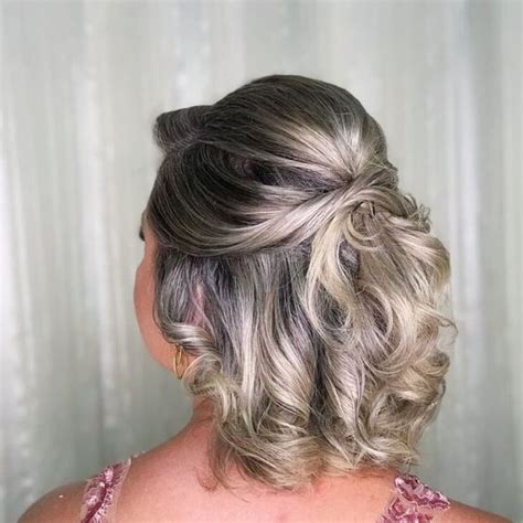 Cabelo Liso Penteado Mãe Da Noiva Cabelo Curto - Penteados para Mãe da Noiva em Cabelo curto – Dicas de Cabelo
