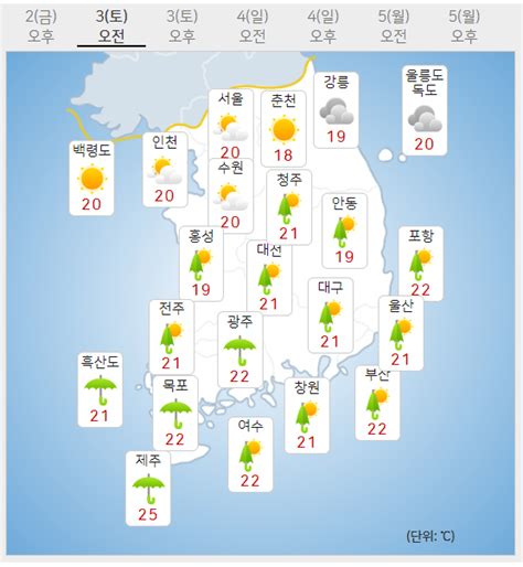 주말 날씨 전국 흐리고 곳곳 비 서울 낮 최고 28도 Save Internet 뉴데일리