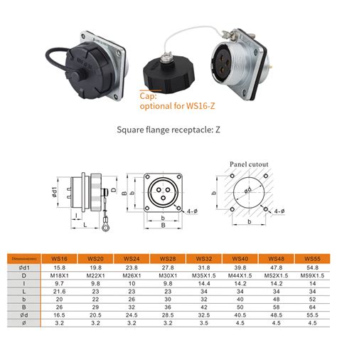 WEIPU WS Z Series Receptacle Connector For Sale WEIPU