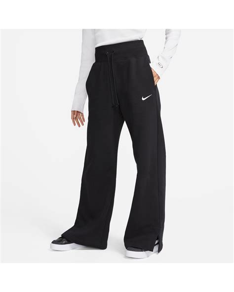 Pantalon De Survetement Femme Nike W Nsw Phnx Flc Hr Pant Wide Noir