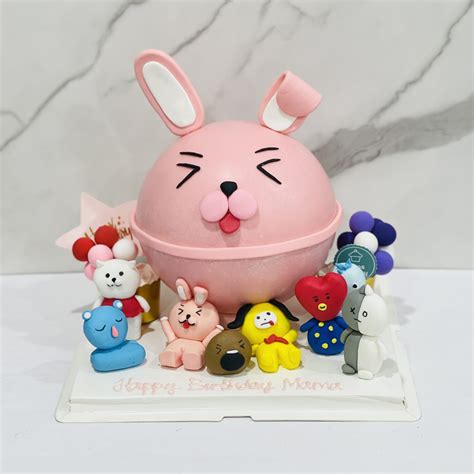 BT21 Theme Pinata Knock Knock / Bombshell Cake - Tings Bakery