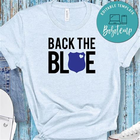 Back The Blue Shirt | Bobotemp