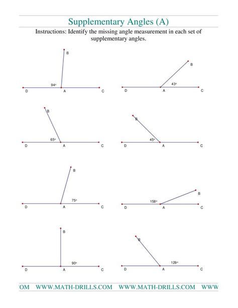 Complementary And Supplementary Angles Worksheet Kuta — db-excel.com