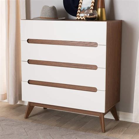 Dark Wood Dresser With White Drawers - Update your bedroom storage with ...