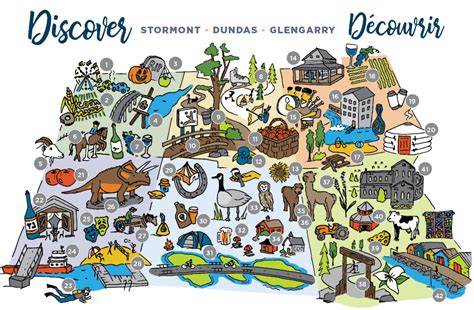 Map The Counties Of Stormont Dundas And Glengarry