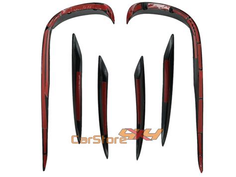 Front Bumper Splitters Fins Aero Suitable For Mercedes Benz E Class