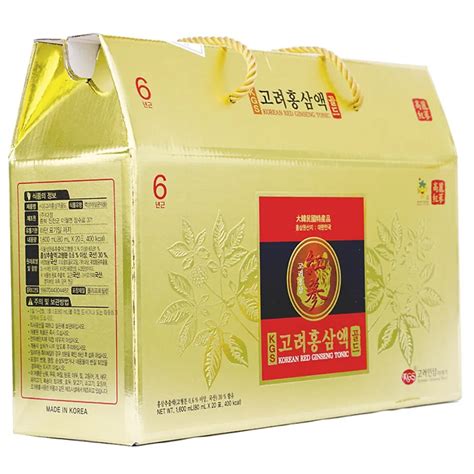 Nước Hồng Sâm Kgs Korean Red Ginseng Tonic 80ml X 20 Gói Chính Hãng Giá Tốt Tại Siêu Thị Làm Đẹp