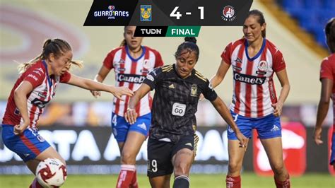 Tigres Femenil Golea Al Atl Tico De San Luis Y Festeja Su Gol