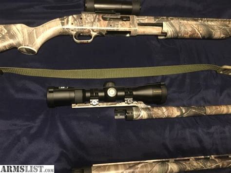 Armslist For Sale Mossberg 535 12ga 3 Barrel Combo Scoped