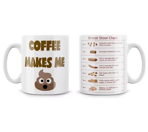 Bristol Stool Chart Coffee Makes Me Poop Emoji Funny Nurse Geek Nerd