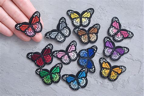 Small Butterfly Patch Kids Patch Embroidered Patch Applique Etsy