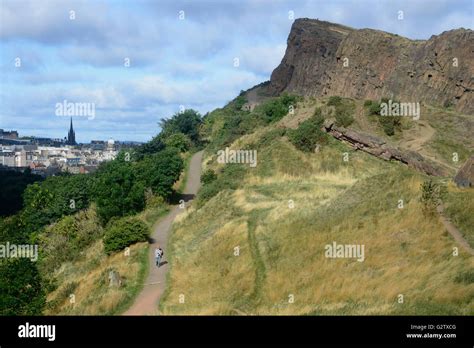 Scotland Edinburgh Holyrood Park Salisbury Crags Stock Photo Alamy