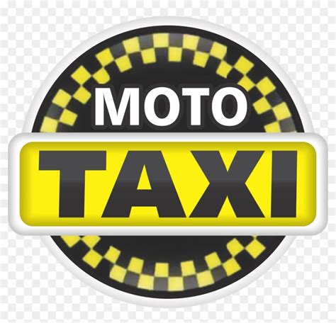 A Taxi Sign With The Word Moto Taxi In Yellow And Black On Transparent