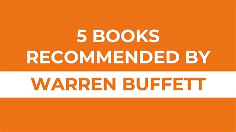 5 Books Recommended by Warren Buffett