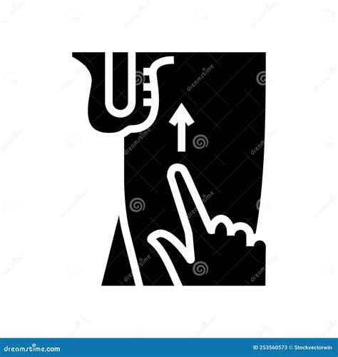 Cremasteric Reflex Glyph Icon Vector Illustration Stock Illustration - Illustration of heart ...