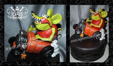 Rat Fink Hot Rod Cake - Decorated Cake by Occasional - CakesDecor