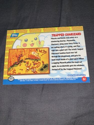 Mavin Topps Pokemon TRAPPED CHARIZARD 51