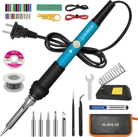 Amazon Soldering Iron Kit Ilibilib W Adjustable Temperature