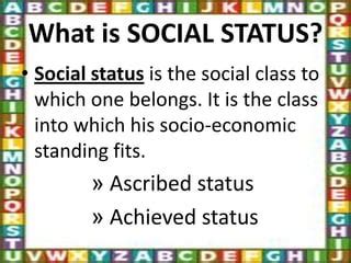 social status pptx business  finance