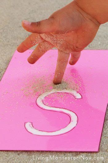 Tactile Nature Letters With Free Printable Letter Templates {montessori Monday} Living