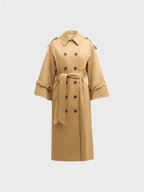 By Malene Birger Alanis Double Breasted Cotton Twill Trench Coat