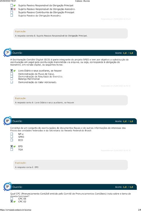 Simulado AV Contabilidade TributariaII Contabilidade e Gestão