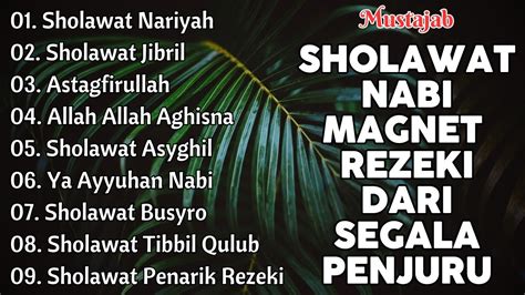 Kumpulan Sholawat Viral Terbaru Sholawat Jibril Pembuka Rejeki