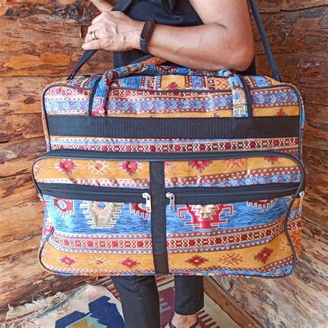 Carpet Bag Weekender Bag Women Carry On Luggage Boho Travel Bag