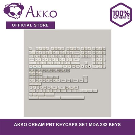 Akko Cream Pbt Keycaps Set Mda Keys Lazada Ph