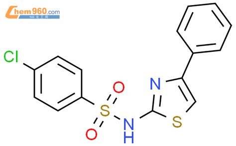 299420 00 1 4 Chloro N 4 Phenyl 1 3 Thiazol 2 Yl BenzenesulfonamideCAS