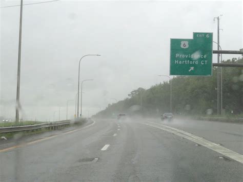 Rhode Island Interstate 295 Northbound Cross Country Roads