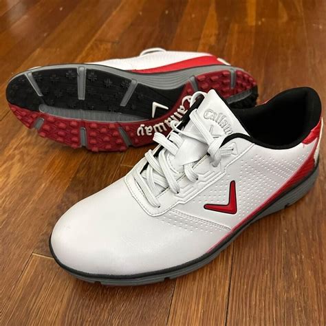 Callaway Balboa Golf Spikeless Shoes Red White Cg103wrd Mens 115 Ebay