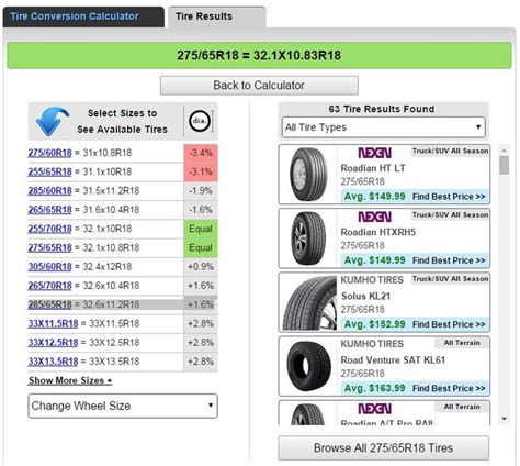 Tire Rack Tire Calculator Taylerlandyn