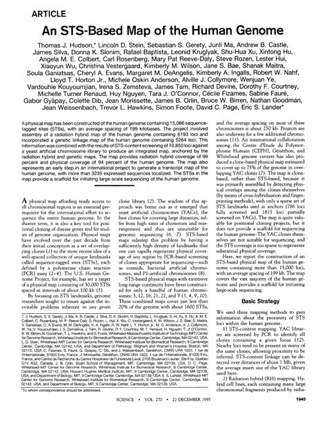 (PDF) An STS-Based map of the human genome