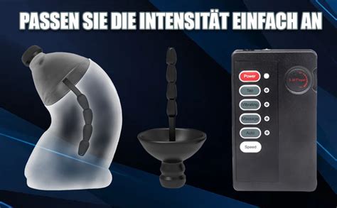 Qglust Stromschlag Modi Peniskäfig Silikon Harnröhren Dilator Set Mit