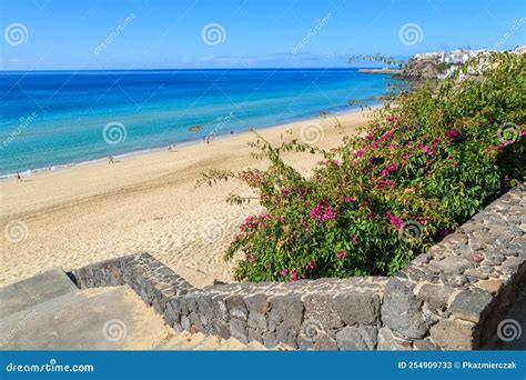 Steps To Beach From Promenade In Morro Jable Seaside Town