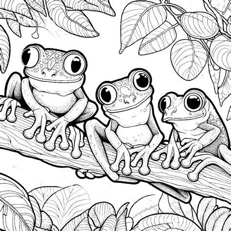 Red Eyed Tree Frog Coloring Pages Coloring Pages Gem