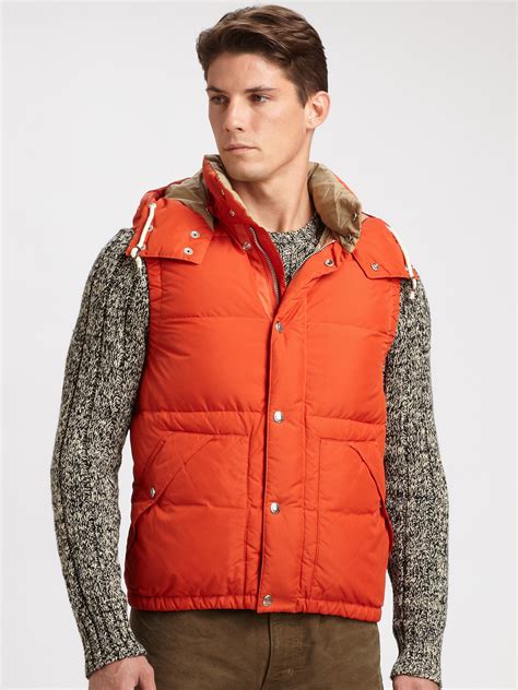 Lyst Polo Ralph Lauren Elmwood Down Vest In Orange For Men