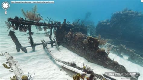 Dive down to the Mary Celeste wreck on Google Street View – StreetViewFun