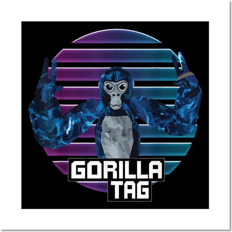 Retro Gorilla Tag Art Print