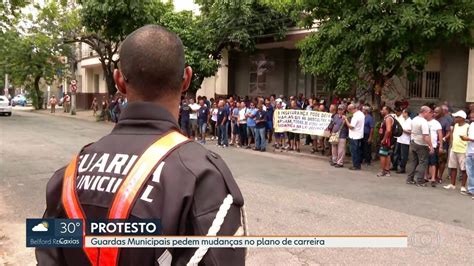 Guardas Municipais Fazem Protesto Nesta Segunda Feira 10 02 RJ1 G1