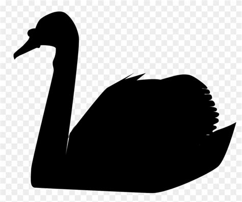 Swan Silhouette Clip Art, HD Png Download - 1280x1013(#5890477) - PngFind