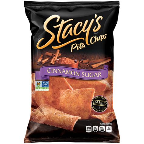 Stacys® Cinnamon Sugar Pita Chips 8 Oz Bag La Comprita