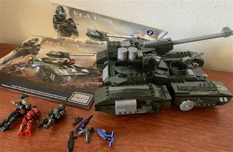 Mega Bloks Halo Scorpions Sting Tank Vehicle Set w/ Manuals & Figures | #3852454336