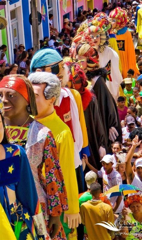 Meeting of Giant Puppets in Olinda - Bonecos gigantes do carnaval de Olinda, Brazil Brazil ...