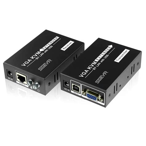 200m VGA KVM Extender VGA Extender over UTP Cat5e/Cat6 Ethernet Cable ...