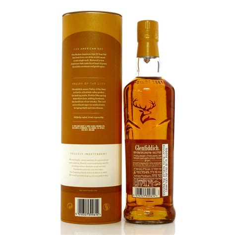 Glenfiddich 12 Year Old Kosher American Oak Auction A51182 The Whisky